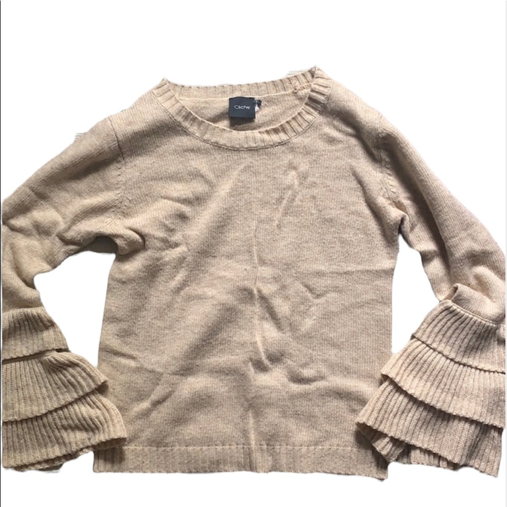 Cliché Bell Sleeve Sweater Size S